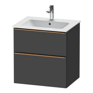 Duravit Waschtischunterschrank D-Neo 61x46,2cm, b geb/Gra m, 1 Kast, 1 Ausz.