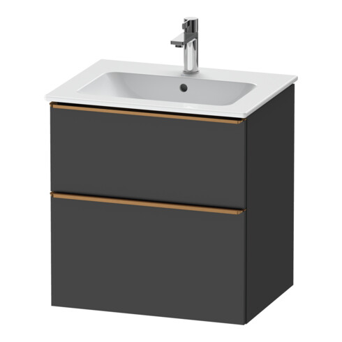 Duravit Waschtischunterschrank D-Neo 61x46,2cm, b geb/Gra m, 1 Kast, 1 Ausz.