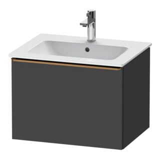 Duravit Waschtischunterschrank D-Neo 61x46,2cm, b geb/Gra ma, 1 Ausz., wandhängend