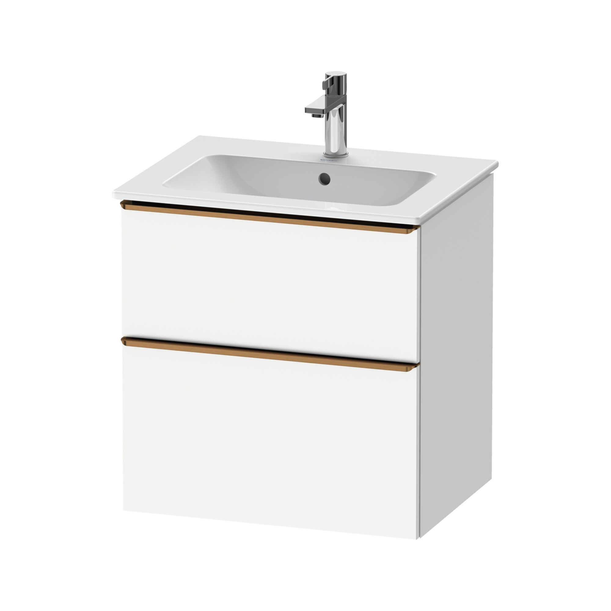 Duravit Waschtischunterschrank D-Neo 61x46,2cm, b geb/w m, 1 Schubk., 1 Ausz.