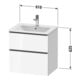 Duravit Waschtischunterschrank D-Neo 61x46,2cm, ch/Bas ma, 1 Schubk., 1 Ausz.-4