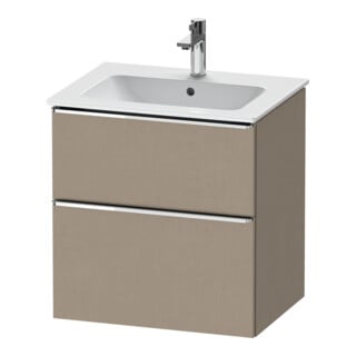 Duravit Waschtischunterschrank D-Neo 61x46,2cm, ch/Lein, 1 Schubk., 1 Ausz.