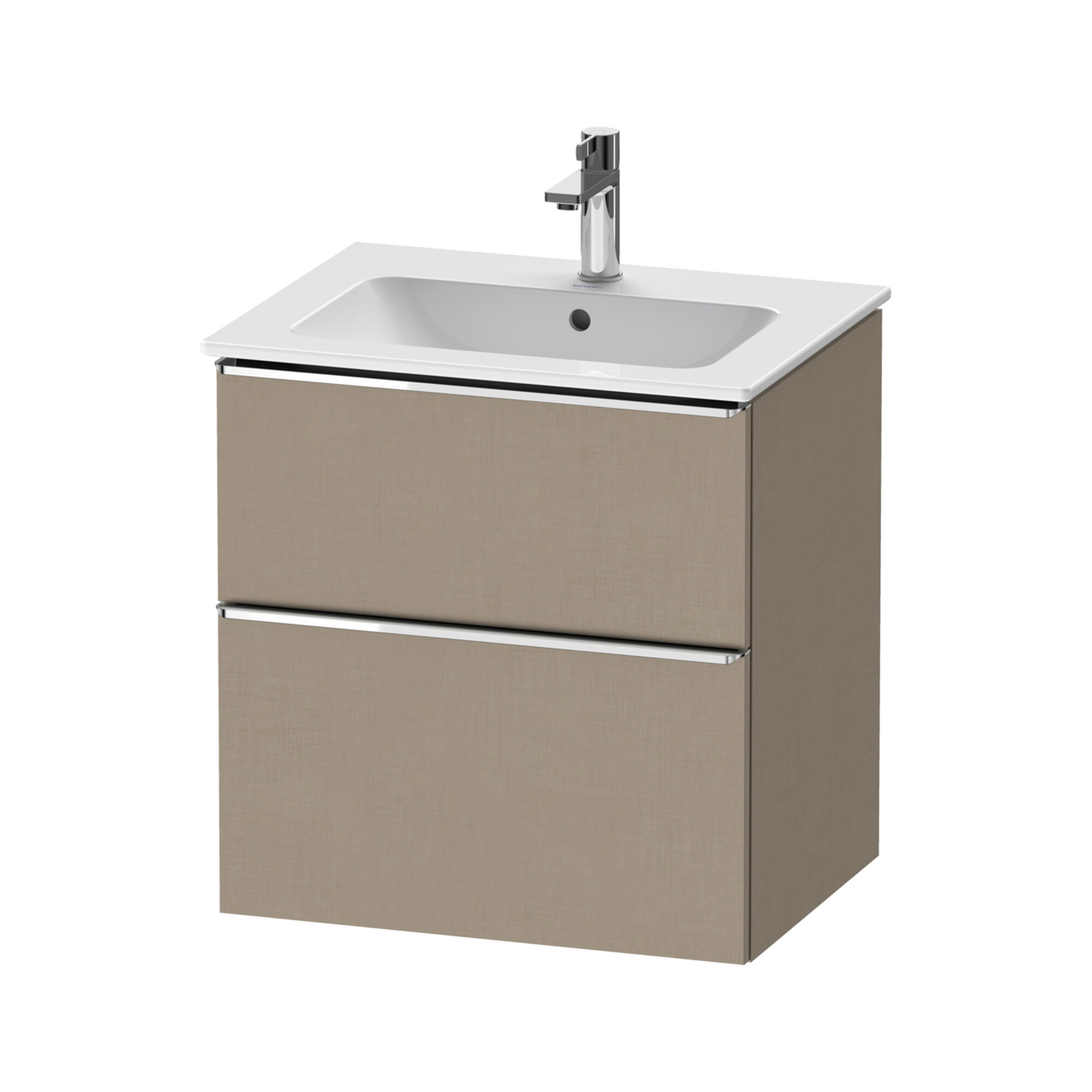 Duravit Waschtischunterschrank D-Neo 61x46,2cm, ch/Lein, 1 Schubk., 1 Ausz.
