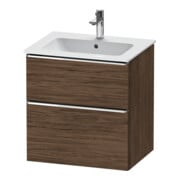Duravit Waschtischunterschrank D-Neo 61x46,2cm, ch/nb d, 1 Schubk., 1 Ausz.