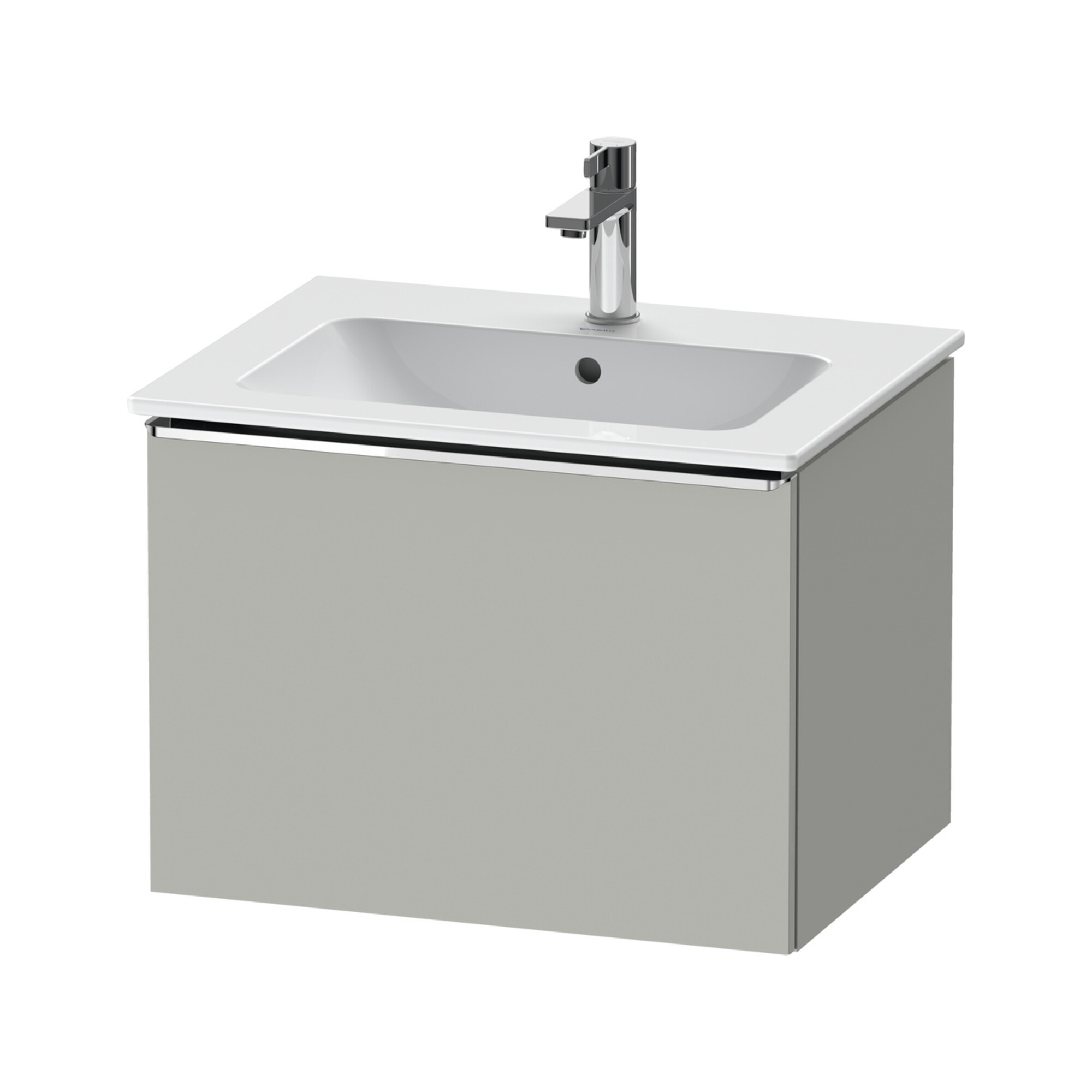 Duravit Waschtischunterschrank D-Neo 61x46,2cm, chr/Beton ma, 1 Ausz., wandhängend