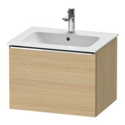 Duravit Waschtischunterschrank D-Neo 61x46,2cm, chr/Eiche Nat, 1 Ausz., wandhängend