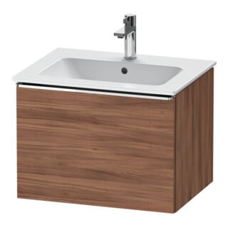 Duravit Waschtischunterschrank D-Neo 61x46,2cm, chr/Nussb Nat, 1 Ausz., wandhängend