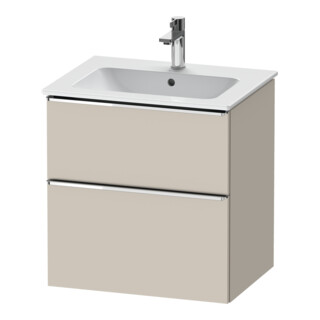 Duravit Waschtischunterschrank D-Neo 61x46,2cm, chr/Taup m, 1 Kast, 1 Ausz.