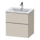Duravit Waschtischunterschrank D-Neo 61x46,2cm, chr/Taup m, 1 Kast, 1 Ausz.-1