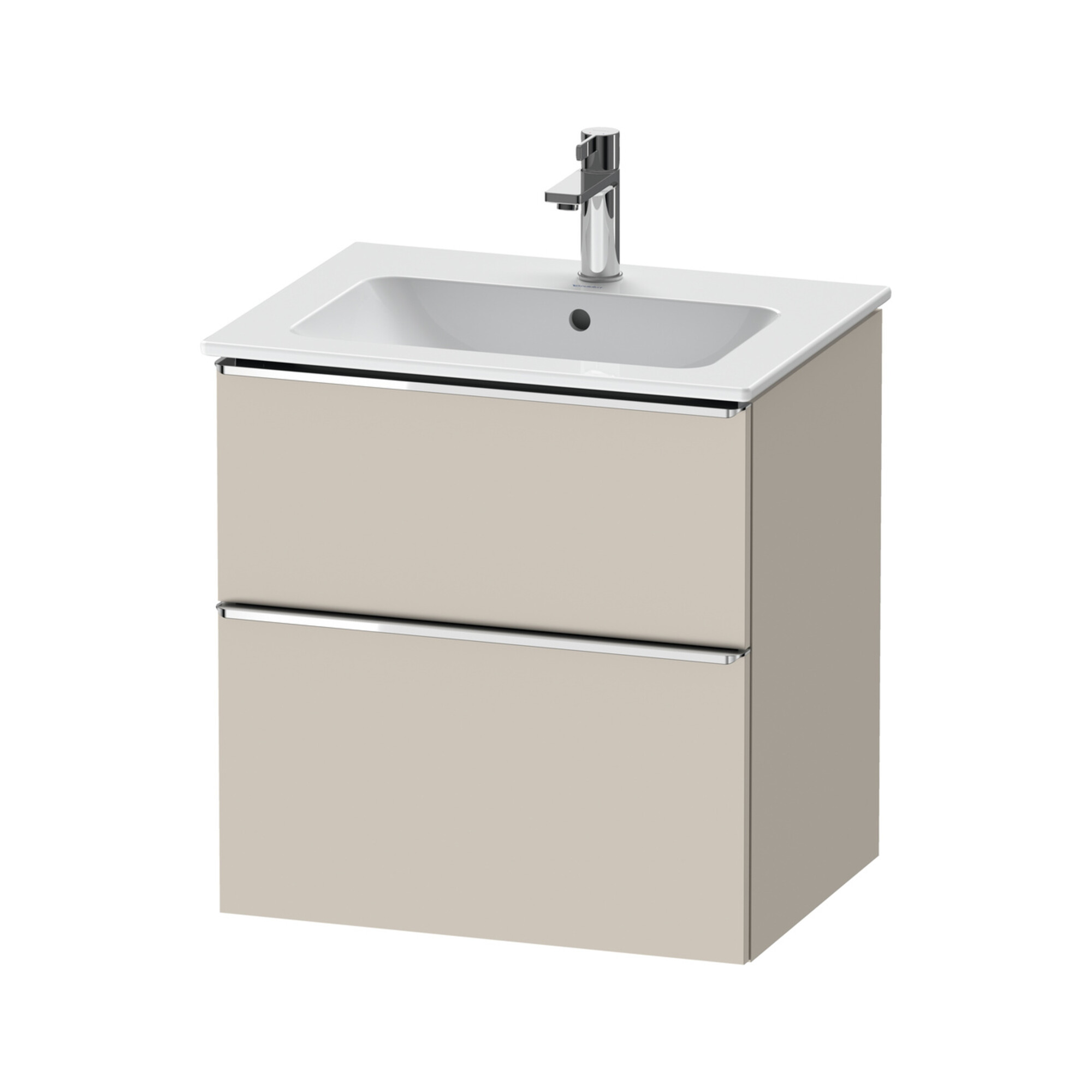 Duravit Waschtischunterschrank D-Neo 61x46,2cm, chr/Taup m, 1 Kast, 1 Ausz.