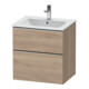 Duravit Waschtischunterschrank D-Neo 61x46,2cm, ES geb/Ei ma, 1 Kast, 1 Ausz.-1