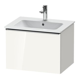 Duravit Waschtischunterschrank D-Neo 61x46,2cm, ES geb/we hgl, 1 Ausz., wandhängend