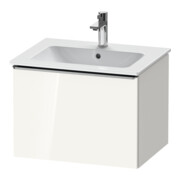 Duravit Waschtischunterschrank D-Neo 61x46,2cm, ES geb/we hgl, 1 Ausz., wandhängend