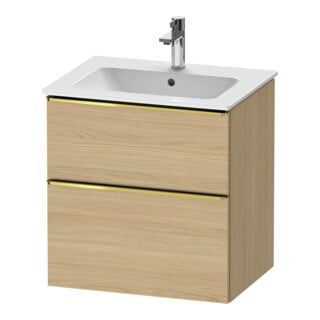Duravit Waschtischunterschrank D-Neo 61x46,2cm, g pol/Ei N, 1 Kast, 1 Ausz.