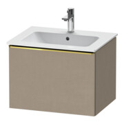 Duravit Waschtischunterschrank D-Neo 61x46,2cm, g pol/Leinen, 1 Ausz., wandhängend