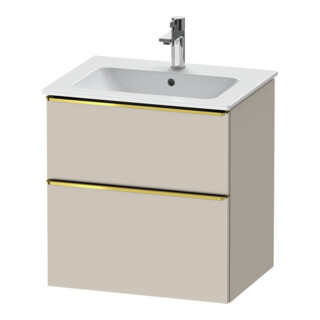Duravit Waschtischunterschrank D-Neo 61x46,2cm, g pol/Tau m, 1 Kast, 1 Ausz.