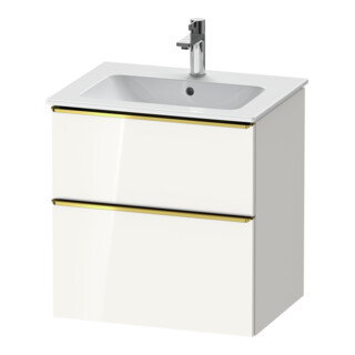 Duravit Waschtischunterschrank D-Neo 61x46,2cm, g pol/w g, 1 Schubk., 1 Ausz.