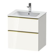 Duravit Waschtischunterschrank D-Neo 61x46,2cm, g pol/w g, 1 Schubk., 1 Ausz.