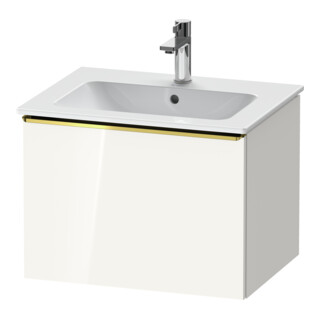 Duravit Waschtischunterschrank D-Neo 61x46,2cm, g pol/w hgl, 1 Ausz., wandhängend