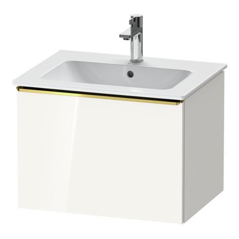 Duravit Waschtischunterschrank D-Neo 61x46,2cm, g pol/w hgl, 1 Ausz., wandhängend