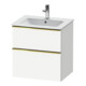 Duravit Waschtischunterschrank D-Neo 61x46,2cm, g pol/w m, 1 Schubk., 1 Ausz.-1