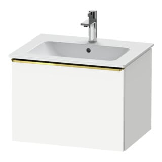 Duravit Waschtischunterschrank D-Neo 61x46,2cm, g pol/weiß ma, 1 Ausz., wandhängend