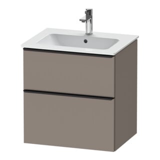 Duravit Waschtischunterschrank D-Neo 61x46,2cm, sw/Bas ma, 1 Schubk., 1 Ausz.