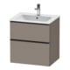 Duravit Waschtischunterschrank D-Neo 61x46,2cm, sw/Bas ma, 1 Schubk., 1 Ausz.-1