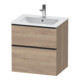 Duravit Waschtischunterschrank D-Neo 61x46,2cm, sw/Ei ma, 1 Schubk., 1 Ausz.-1