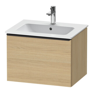 Duravit Waschtischunterschrank D-Neo 61x46,2cm, sw/Ei Nat, 1 Ausz., wandhängend