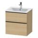 Duravit Waschtischunterschrank D-Neo 61x46,2cm, sw/Ei Nat, 1 Schubk., 1 Ausz.-1