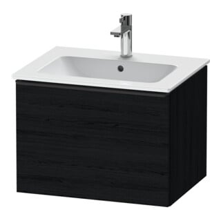 Duravit Waschtischunterschrank D-Neo 61x46,2cm, sw/Ei sw, 1 Ausz., wandhängend