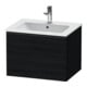 Duravit Waschtischunterschrank D-Neo 61x46,2cm, sw/Ei sw, 1 Ausz., wandhängend-1
