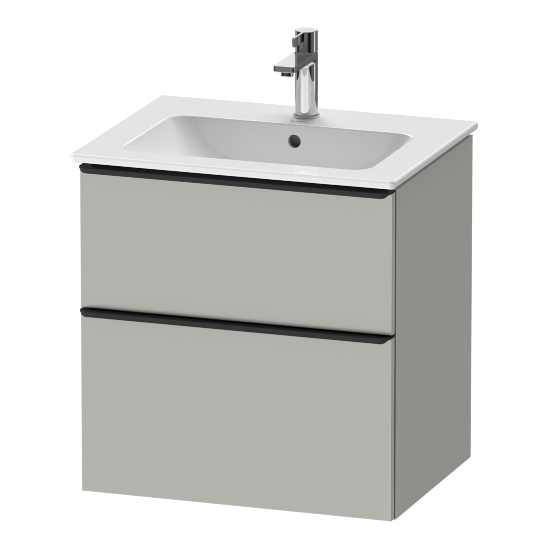 Duravit Waschtischunterschrank D-Neo 61x46,2cm, sw/gr ma, 1 Schubk., 1 Ausz.