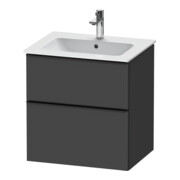 Duravit Waschtischunterschrank D-Neo 61x46,2cm, sw/Grap m, 1 Schubk., 1 Ausz.