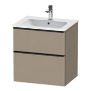 Duravit Waschtischunterschrank D-Neo 61x46,2cm, sw/Leinen, 1 Schubk., 1 Ausz.