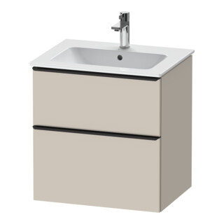 Duravit Waschtischunterschrank D-Neo 61x46,2cm, sw/Taup m, 1 Schubk., 1 Ausz.