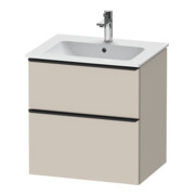 Duravit Waschtischunterschrank D-Neo 61x46,2cm, sw/Taup m, 1 Schubk., 1 Ausz.