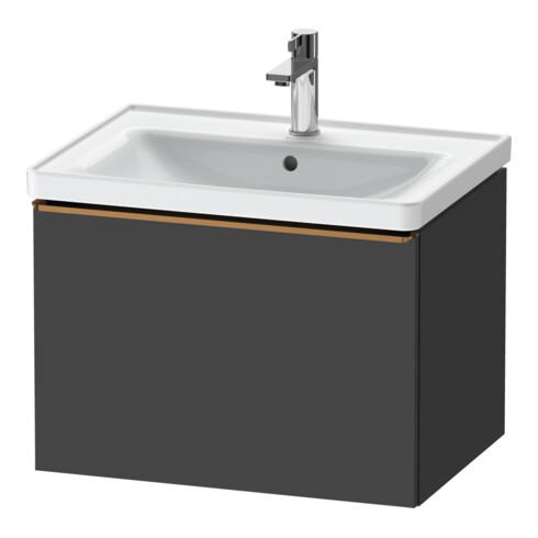 Duravit Waschtischunterschrank D-Neo 63,4x45,2cm, b geb/Gra m, 1 Ausz., wandhängend