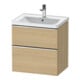 Duravit Waschtischunterschrank D-Neo 63,4x45,2cm, ch/Ei N, 1 Schubk., 1 Ausz.-1