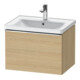 Duravit Waschtischunterschrank D-Neo 63,4x45,2cm, ch/Ei Nat, 1 Ausz., wandhängend-1