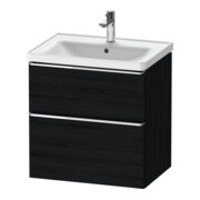 Duravit Waschtischunterschrank D-Neo 63,4x45,2cm, ch/Ei s, 1 Schubk., 1 Ausz.