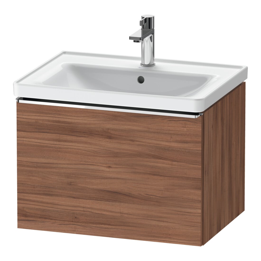 Duravit Waschtischunterschrank D-Neo 63,4x45,2cm, ch/nb Nat, 1 Ausz., wandhängend