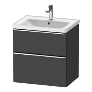 Duravit Waschtischunterschrank D-Neo 63,4x45,2cm, chr/Gra m, 1 Kast, 1 Ausz.