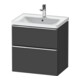 Duravit Waschtischunterschrank D-Neo 63,4x45,2cm, chr/Gra m, 1 Kast, 1 Ausz.-1