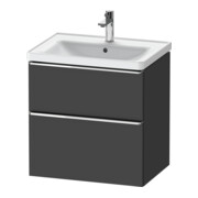 Duravit Waschtischunterschrank D-Neo 63,4x45,2cm, chr/Gra m, 1 Kast, 1 Ausz.