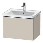 Duravit Waschtischunterschrank D-Neo 63,4x45,2cm, chr/Taup ma, 1 Ausz., wandhängend