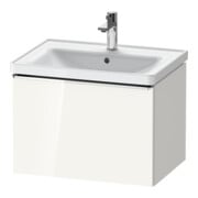 Duravit Waschtischunterschrank D-Neo 63,4x45,2cm, chr/we hgl, 1 Ausz., wandhängend