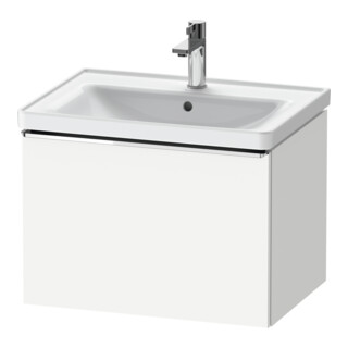 Duravit Waschtischunterschrank D-Neo 63,4x45,2cm, chr/we ma, 1 Ausz., wandhängend
