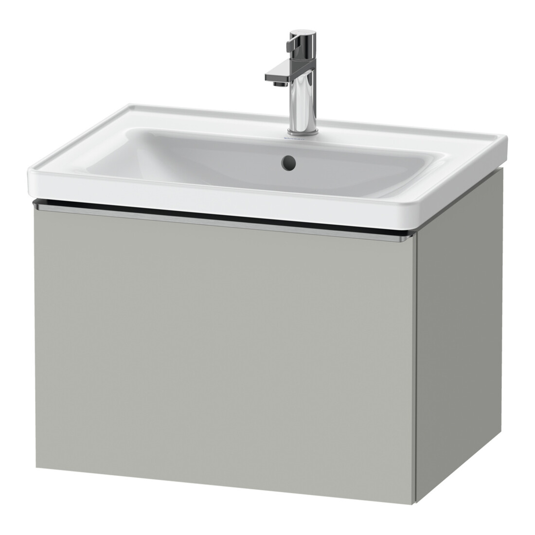 Duravit Waschtischunterschrank D-Neo 63,4x45,2cm, ES geb/gr m, 1 Ausz., wandhängend